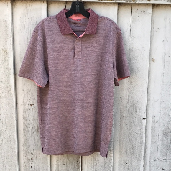 UNTUCKit Maroon Heather Polo Shirt- size M - Picture 1 of 9